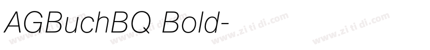 AGBuchBQ Bold字体转换 AGBuchBQ Bold字体转换